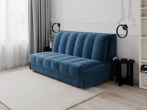 Кровать-диван прямой синий, 160 D1 Ричмонд AAA41324005 Premier 21