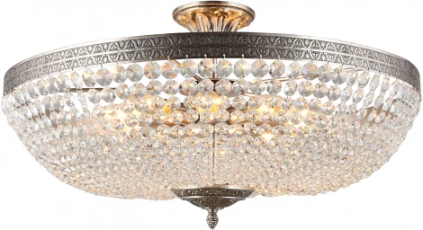 Потолочная люстра на штанге хрустальная Helcia APL.756.17.10