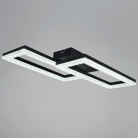 Потолочная люстра светодиодная с регулировкой цветовой температуры, яркости и ночным режимом Reluce 89560-0.3-02B BK