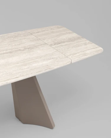 Стол обеденный Eliora 180-260х90 см серый травертин керамика Stool Group УТ000042588