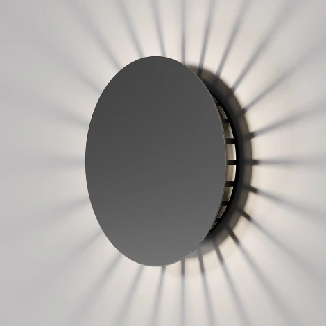 Настенный уличный светильник Elektrostandard Firenze 35178/D черный (LED, 220V, круглые, IP54)