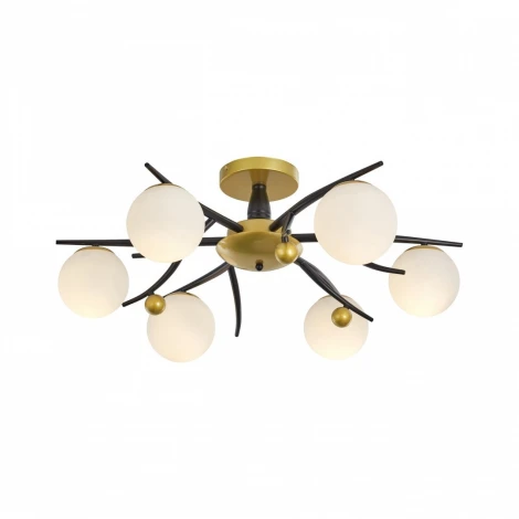 Потолочная люстра на штанге Arte Milano 273408/6 BK/GD (220V, шарики)