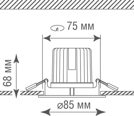 Встраиваемый светильник Donolux Basis DL18894R7W1 (LED, 220V, круглые, IP45)