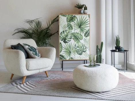 Пуф Sweet 765 ОГОГО (арт.596407), (искусственный Мех/Бежевый)