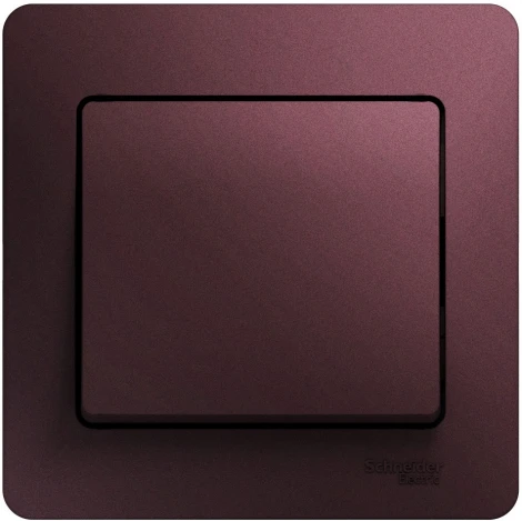 Выключатель встраиваемый одноклавишный (баклажановый) Systeme Electric Glossa GSL001112