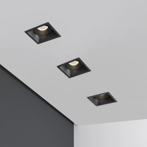 Светильник встраиваемый Elektrostandard Punto 25017/01 GU10 черный (220V)