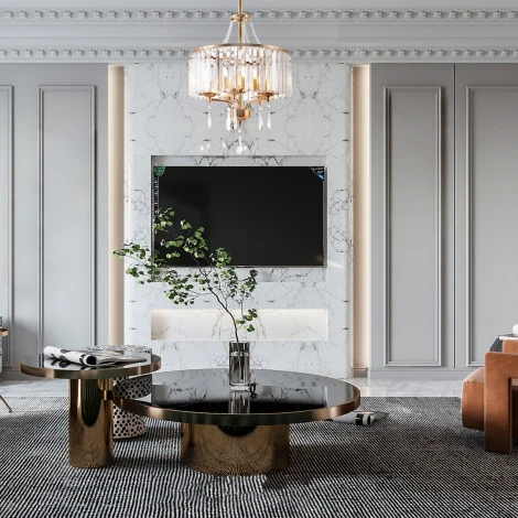 Люстра на штанге Arte Milano Sorrento-1009 371009/5/300/400 GD (220V, круглые)