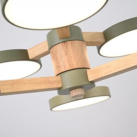 Потолочная люстра Wi-Fi на штанге Turna Dbl L6 Hacks By ImperiumLoft Turna-Dbl01 (LED, 220V, пульт управления, голосовое управление, умный дом - Алиса)