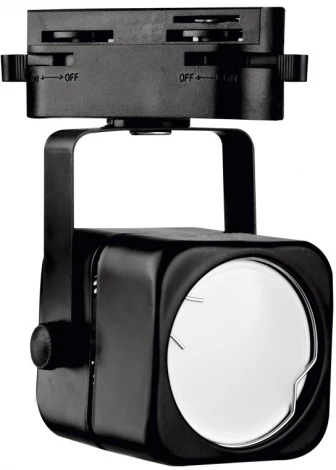 Трековый светильник Volpe UBL-Q320 GU10 BLACK (220V, куб, IP40)