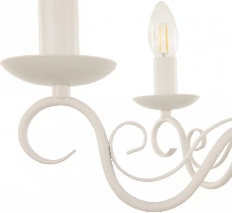 Подвесная люстра Arte Milano AM341369 341369/6 WT (220V, на цепи, подсвечник, свеча)