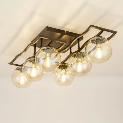 Потолочная люстра на штанге Citilux Бриз CL106265 (220V, шарики)