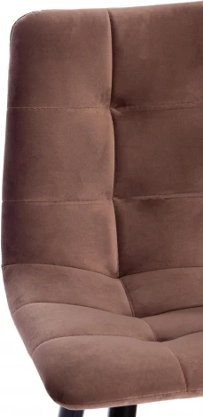 Стул полубарный CHILLY (mod. 7095пб ) / 1 шт. в упаковке (Ткань,Металл /Коричневый,Черный)