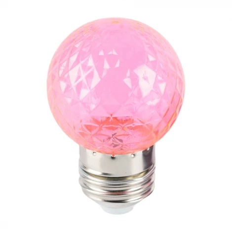 Лампа светодиодная Feron LB-385 52177 шарик розовый прозрачный E27 1W 230V