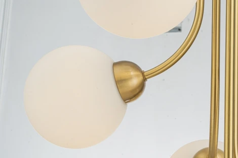 Потолочая люстра на штанге Belfast Bryson L-8130-5A BR GL (220V, шарики)