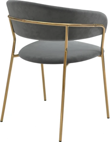 Стул Whispered Fusion Hesby Велюр/Серый арт.HSBI_DC72_grey