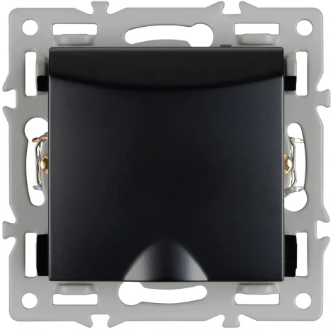 Механизм розетки влагозащищённый SCT-MCP-PL-BK (250V, 16A) (Arlight) 043746