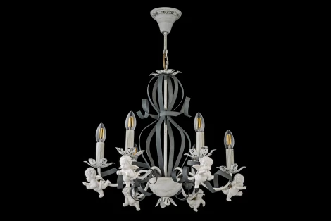 Подвесная люстра Arti Lampadari Surano E 1.1.6 S (220V, на цепи, подсвечник, свеча)