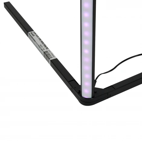 Торшер светодиодный, 10W, RGB свет, диммер. Пульт ДУ (в/к), черный Uniel ULM-T630 10W/RGB/DIM/RC BLACK