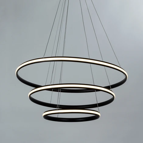 Подвесной светильник ярусный Arte Lamp Meridiana A2198SP-3BK (LED, 220V, пульт управления, на тросе)