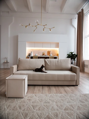 РИМИНИ Диван прямой бежевый D1 furniture арт.AAA4046010