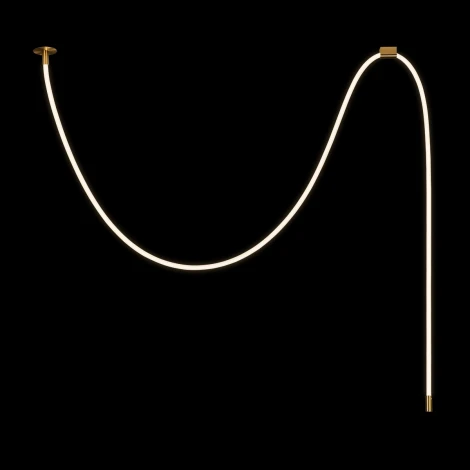 Подвесной светильник светодиодный с гибким неоном Loft It Thread 10388A Brass (220V)