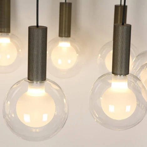 Подвесная люстра Favourite Kula 4378-12P (LED, 220V, на проводе, шар)