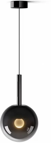 Подвесной светильник iLedex Aura 8615P-1S BK-SM (220V, на проводе, шар)