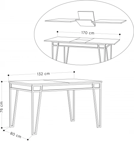 Стол обеденный LEVE PAL DINING TABLE