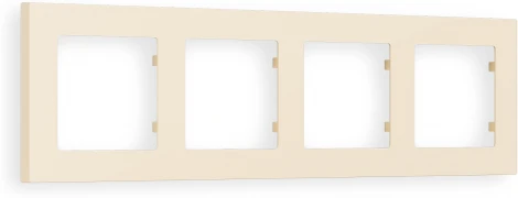 Рамка Ambrella Volt ALFA Techno (Бежевый матовый) 4-ая AF220334