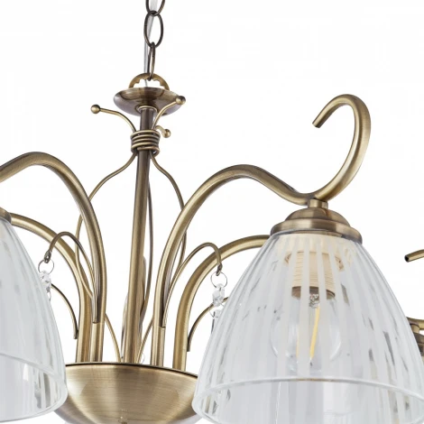 Подвесная люстра Arte Milano Amalfi-8656 338656/5 AB (220V, подвески, на цепи)