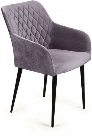Стул с подлокотниками Robert, бархат серый 27 Top Concept (7814)