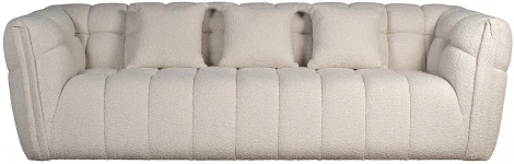 ZW-26803 Диван Prato трехместный букле белый 249*106*74см Garda Decor