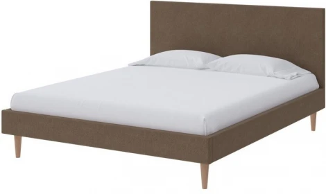 PROxSON Кровать Claro (Ткань: Рогожка Тетра Ореховый) 140x200