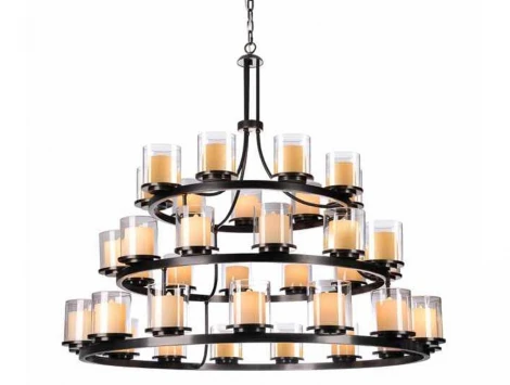 Подвесная большая люстра Newport 35000 35015+12+9/С (220V, на цепи)
