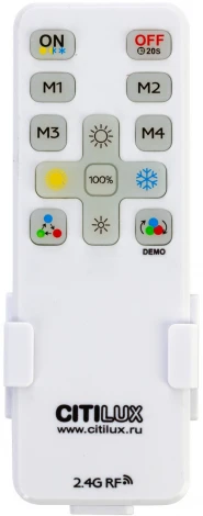 Потолочнвый светильник RGB круглый светодиодный Citilux Norma CL749601 (220V, пульт управления, круглые, IP40)