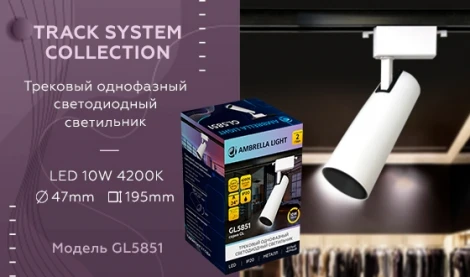 Трековый светильник Ambrella GL GL5851 (LED, 220V, круглые)