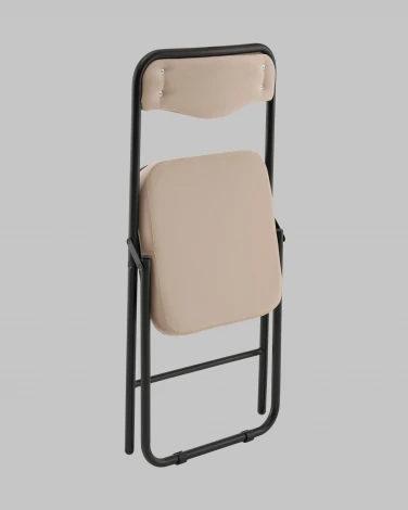 Стул складной Джонни велюр велютто бежевый каркас черный матовый Stool Group арт.УТ000041388