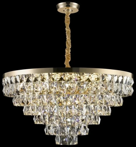 Подвесная люстра Wertmark Cassia WE102.21.303 (220V, хрусталь, на цепи)