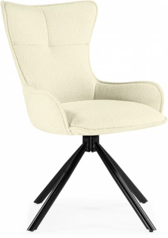 Стул на металлокаркасе Woodville Chicago cream / black арт.15829