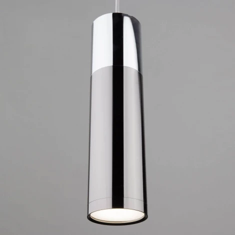 Подвесной светильник Eurosvet Double Topper 50135/1 LED хром/черный (220V, на проводе)