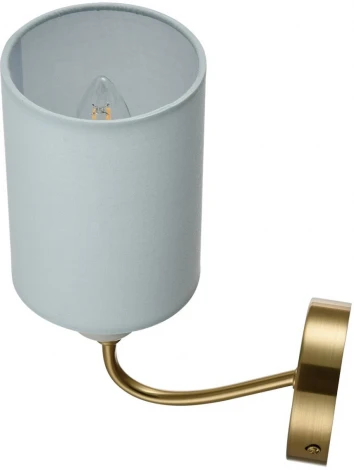 Бра Lumion Anri 6590/1W латунь/мятный зеленый, металл, керамика/текстиль E14 1*40W 220V