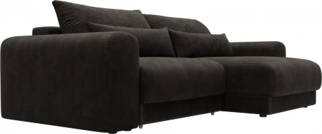 Диван угловой Лига-056 НПБ угол универсальный Лига Диванов (Велюр) арт.129162