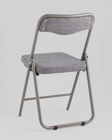 Стул складной Джонни рогожка серо-голубой каркас серый Stool Group арт.УТ000039512
