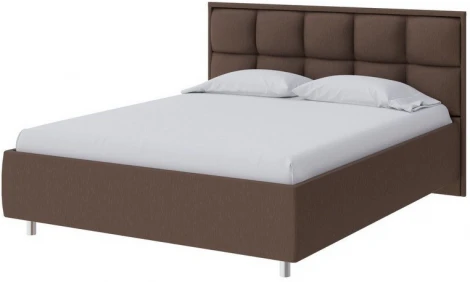 PROxSON Кровать Chessy без основания (Ткань: Рогожка Savana Chocolate (шоколад)) 90x190