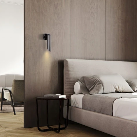 Настенный светильник Eurosvet Wing 40037/1 черный жемчуг (220V, круглые)