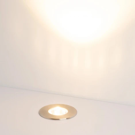 Встраиваемый светильник светодиодный уличный LTD-GROUND-R65-6W Warm2700 (SL, 24 deg, 230V) (Arlight, IP67 Металл) 060623