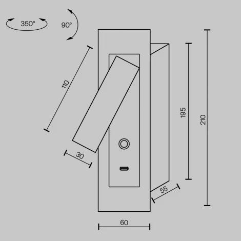 Спот Maytoni Axiom MOD495WL-L3B3K1