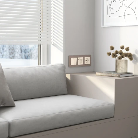 Накладка для розетки USB (айвори акрил) Werkel W1179543 (a064069)