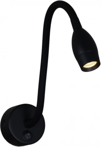 Настенный светильник светодиодный для чтения Reluce 86200-9.2-001MN LED3W BK (220V, выключатель)