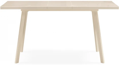 Стеклянный стол Woodville Маккензи 120(150)х70х77 кремовый 551089